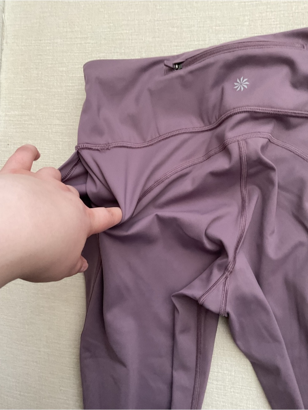 Athleta Plum Crop Performance Leggings - Picture 4 of 7